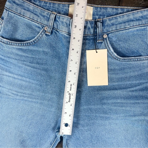 NWT CQY Denim Wes Cropped Jeans, Dream Wash, 100% Cotton Size 27 - Picture 5 of 11